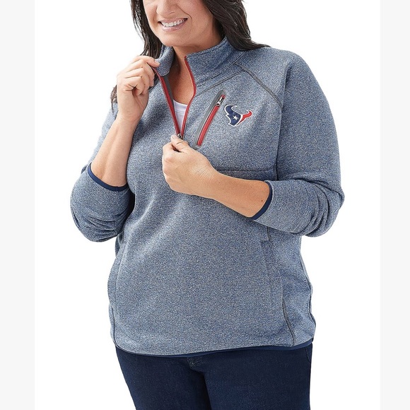 Houston Texans NFL quarter zip jacket. SZ.Large. NWT - Picture 1 of 7